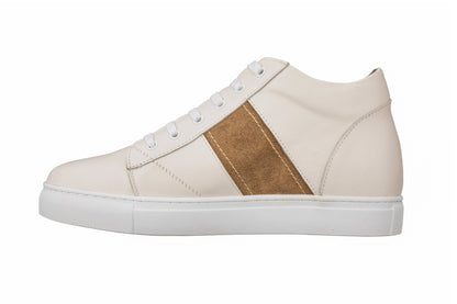 K53101 - 2.8 Inches Taller (Beige White) - Men's Shoes