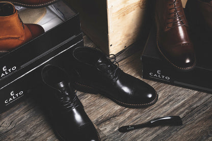 Y41083 - 3.2 Inches Taller (Black) - Lace Up Casual Men's Boots