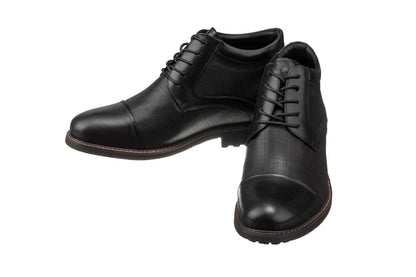 Y41088 - 3.2 Inches Black Leather Men's Boots