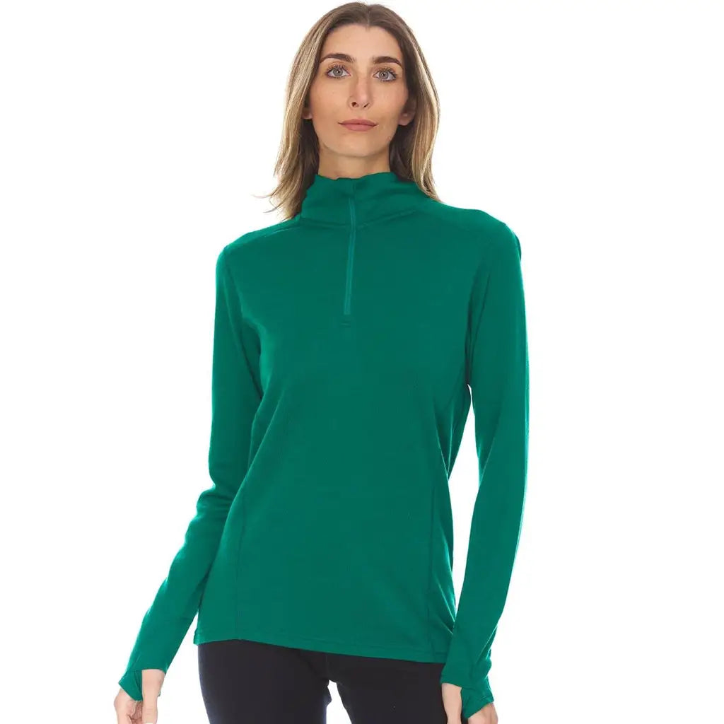 Sequoia Women's 1/4 Zip 100% Merino Wool