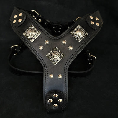 The "Eros" Dog Harness. All Black