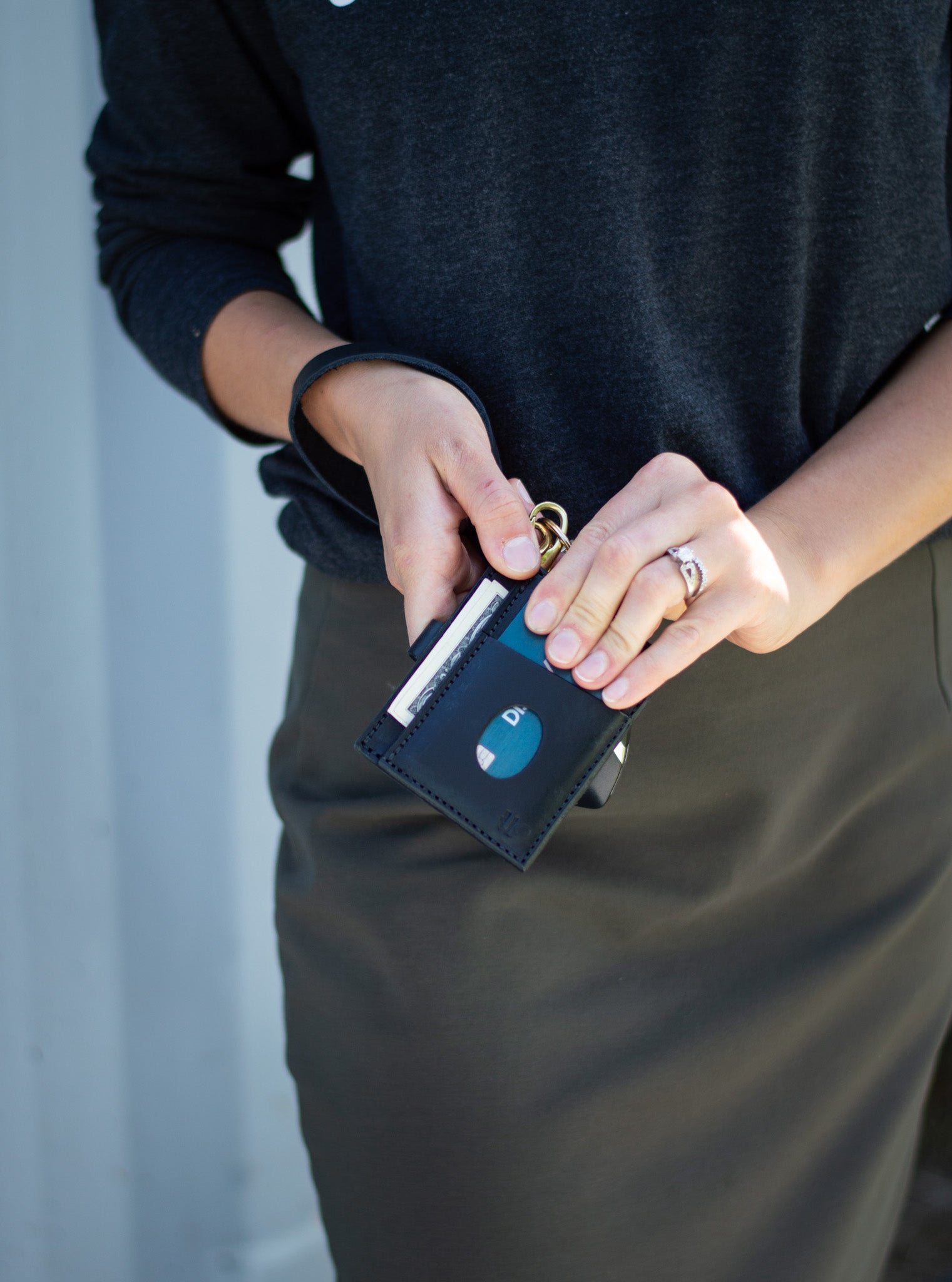 Leather Wristlet