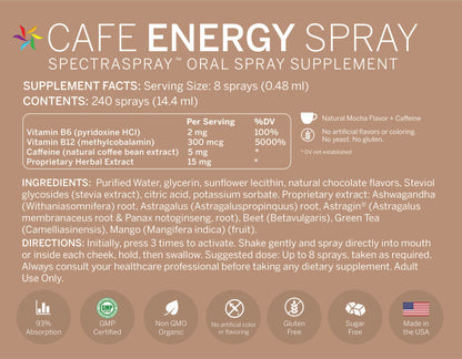 MOCHA ENERGY ADAPTOGEN Supplement Spray
