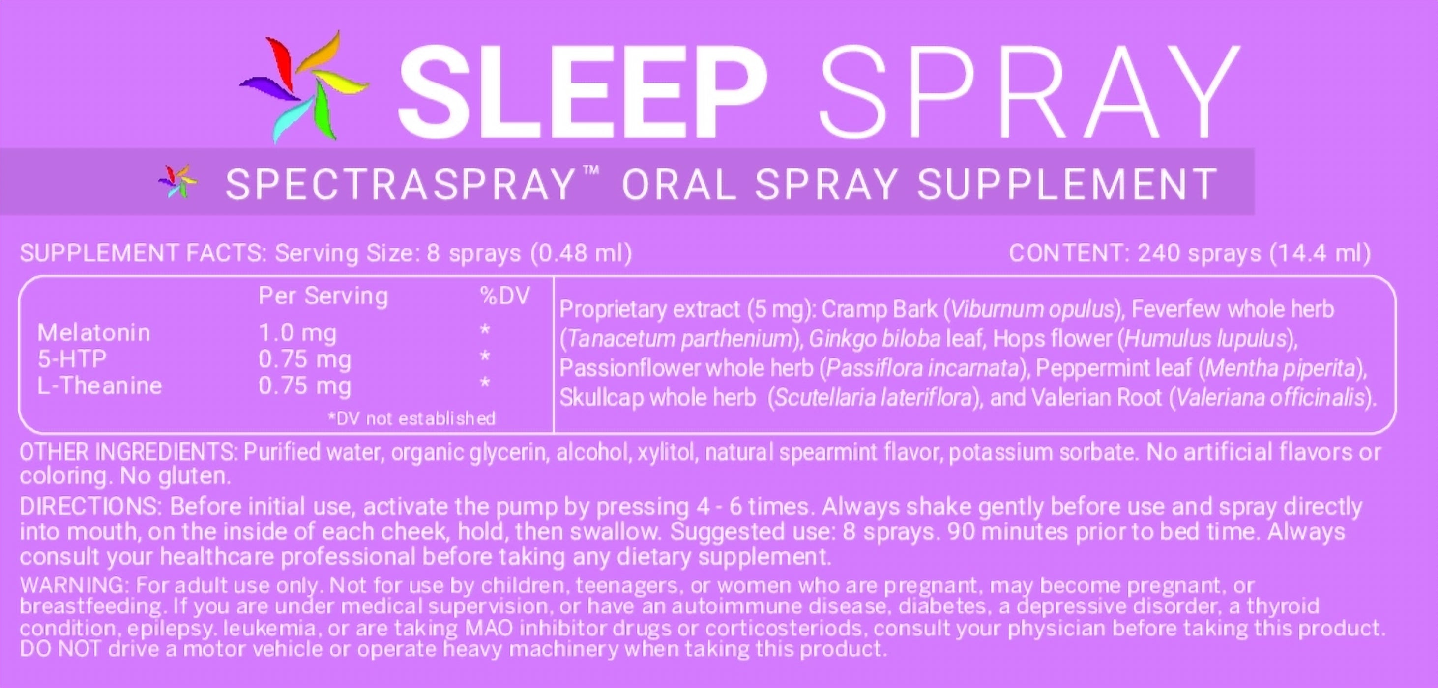 SLEEP - Melatonin Supplement Spray