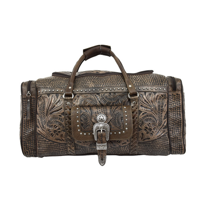 Classic Zip-Top Duffel Bag w/ Front Pouch and Side Zipper Pockets