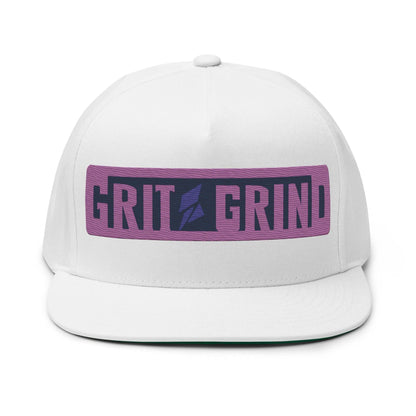 Flat Bill Cap – Classic High-Profile Snapback Hat