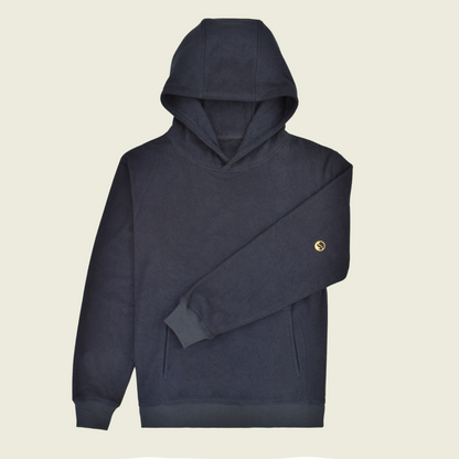 Navy Terry Cloth Unisex Hoodie