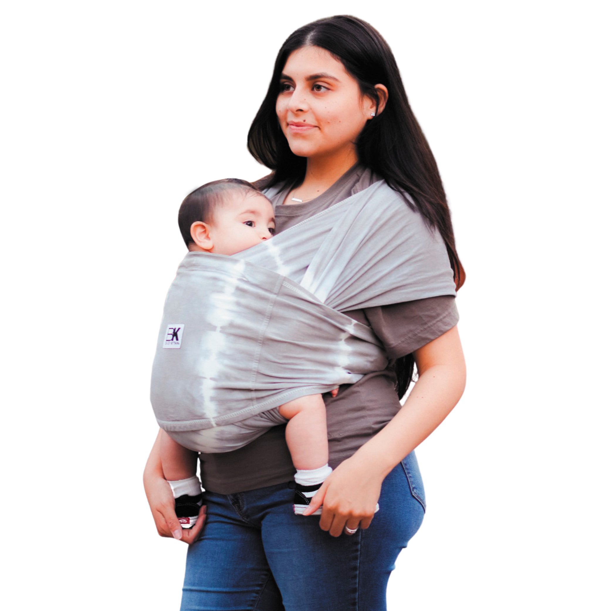 Baby K'tan Print Baby Carrier | Misty Blue