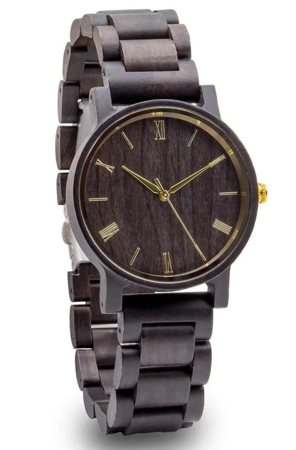 Groomsmen Set Of 5 Wooden Watches - Ebony Arce