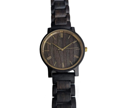 Groomsmen Set Of 6 Wooden Watches - Ebony Arce