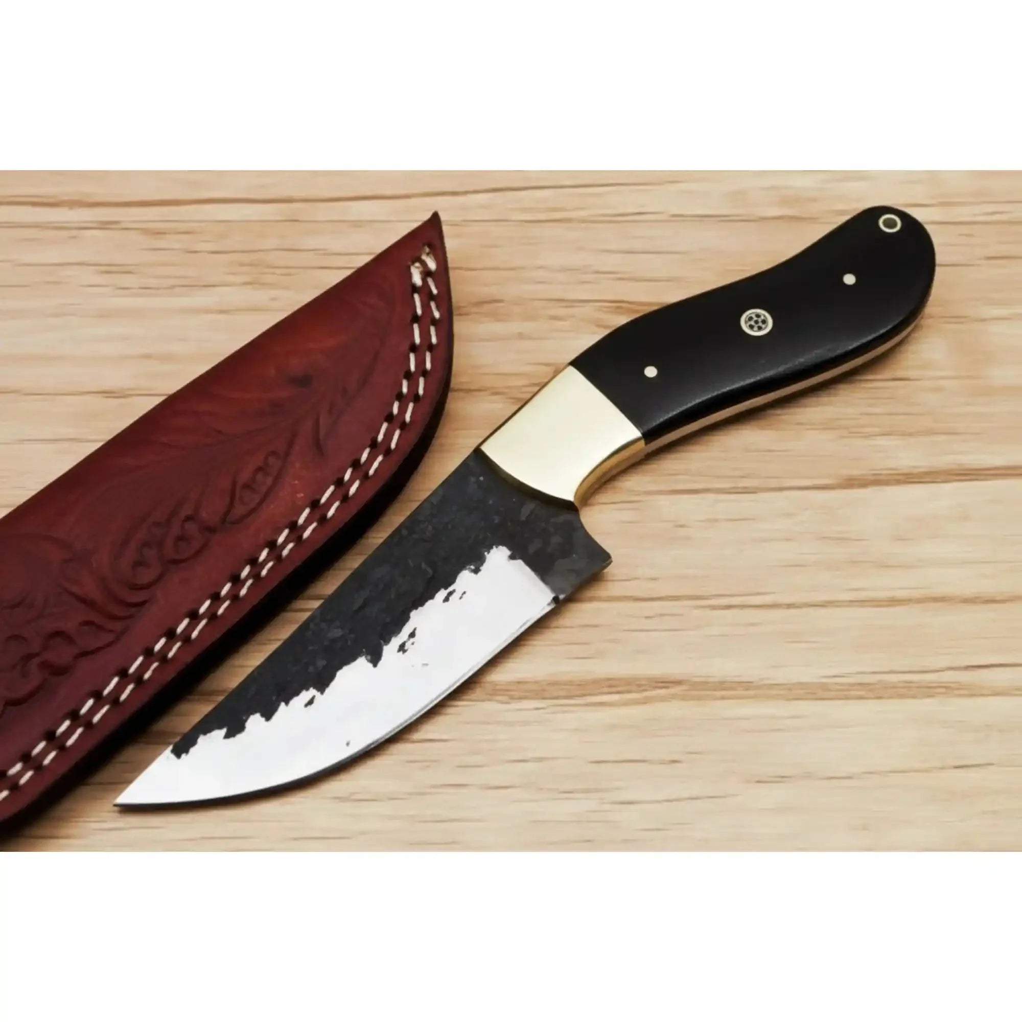 Handmade Knife - High Carbon Steel Blade & Ox Horn Handle