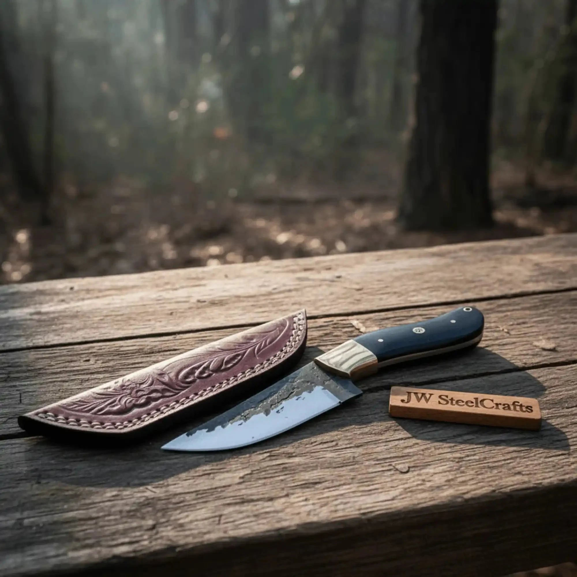 Handmade Knife - High Carbon Steel Blade & Ox Horn Handle