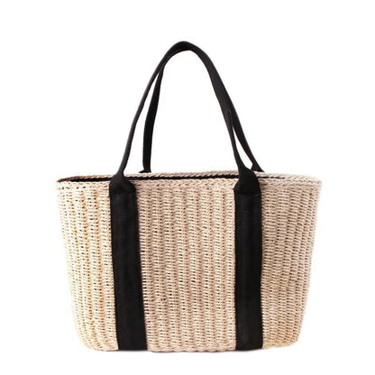 Vintage Straw Beach Bag