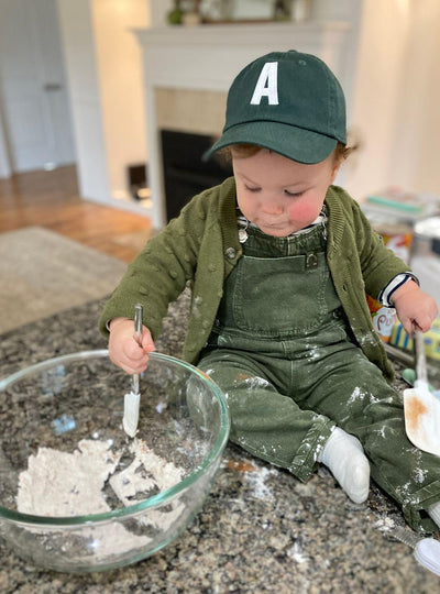 Hunter Green Letter Baseball Hat
