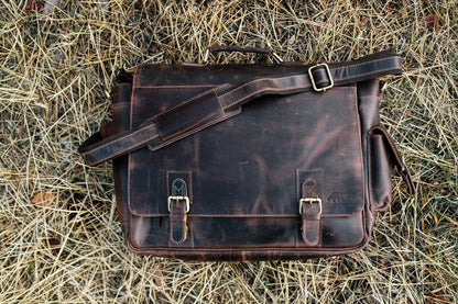 Sitka Leather Messenger Bag