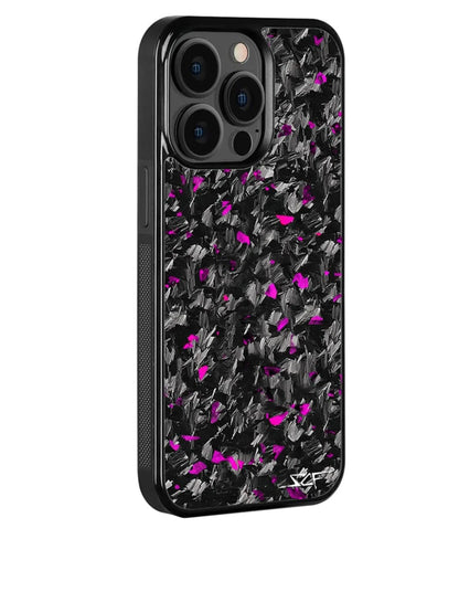 iPhone 15 Pro Max Real Purple Flake Forged Carbon Fiber Phone Case | CLASSIC Series