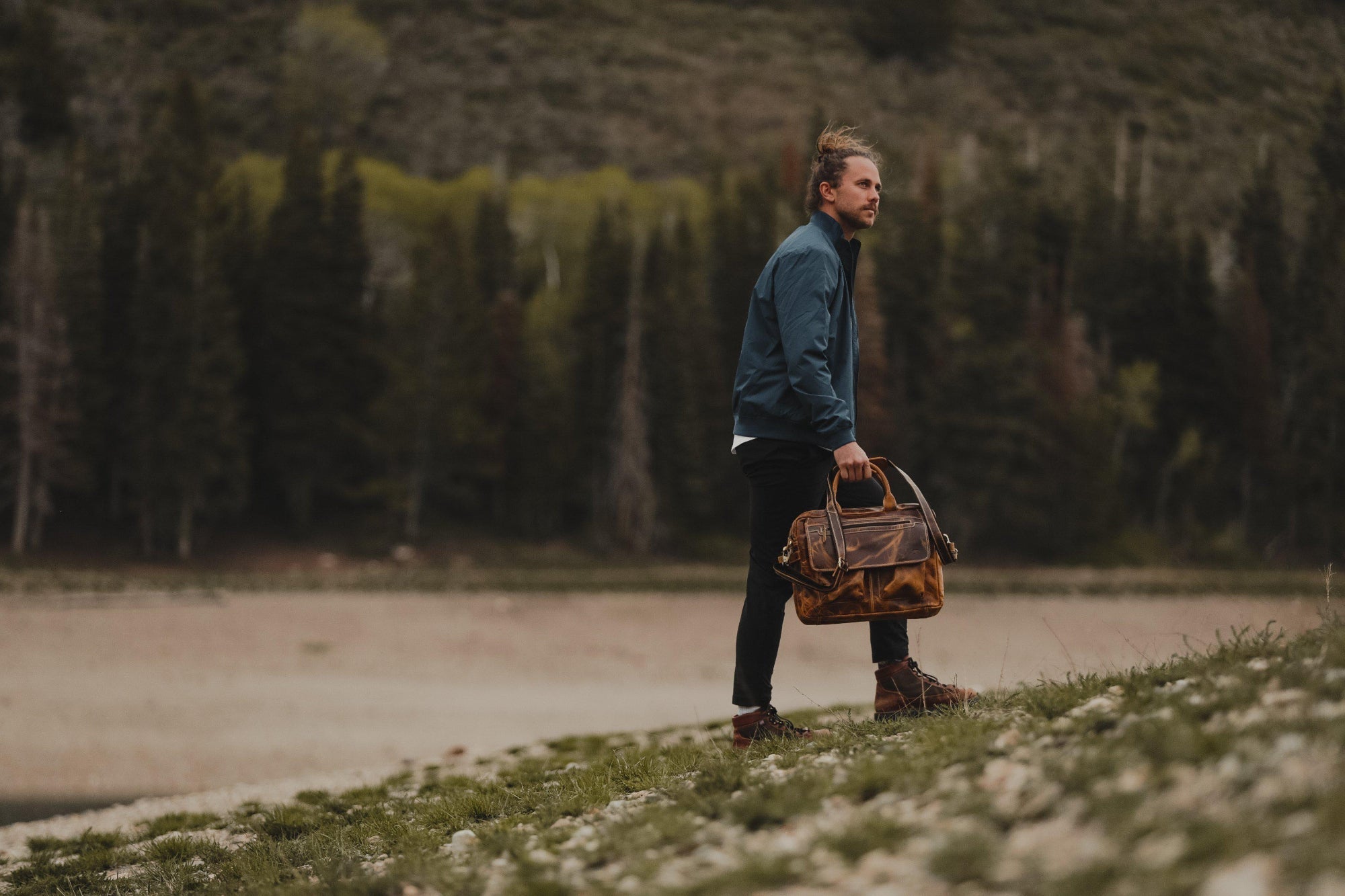 Buffalo Leather Pilot Bag