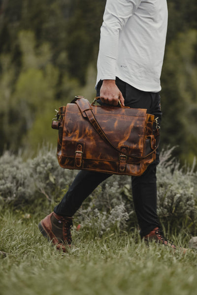 Sitka Leather Messenger Bag