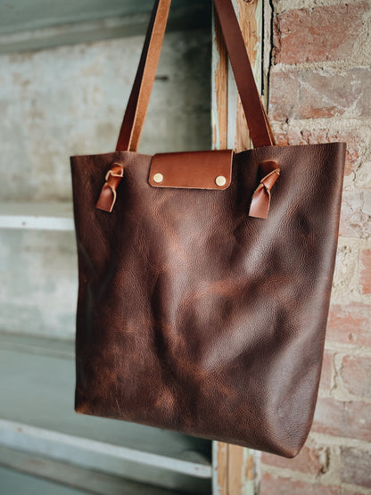 The Knotty Brown Tote Bag