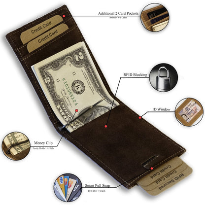 Leather Money Clip Bifold