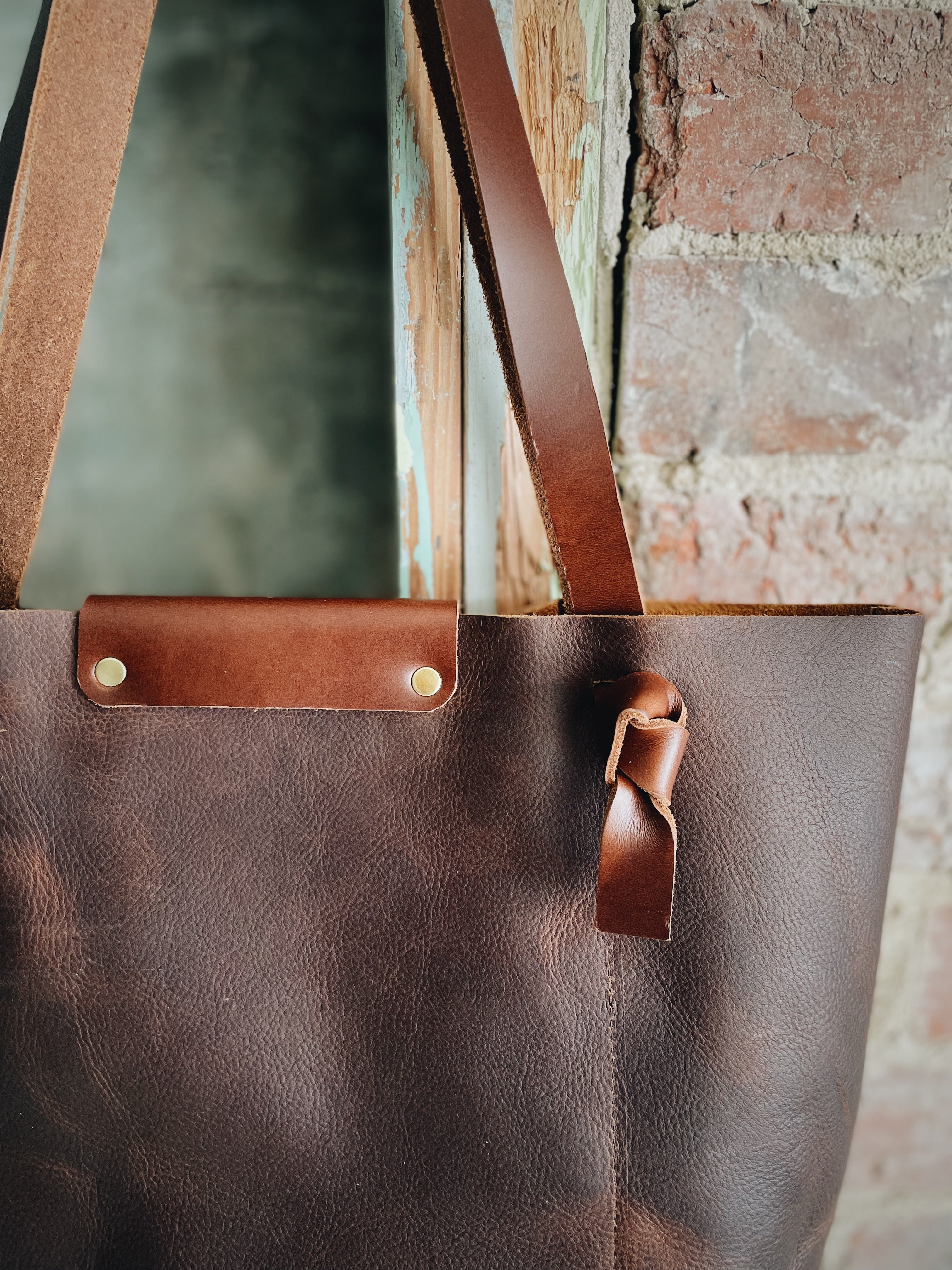 The Knotty Brown Tote Bag