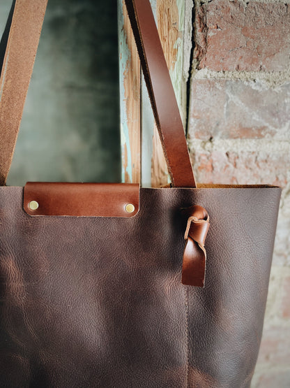 The Knotty Brown Tote Bag