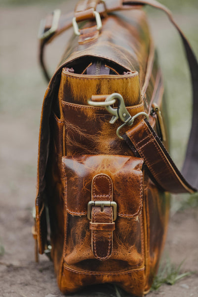 Sitka Leather Messenger Bag