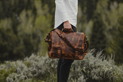 Sitka Leather Messenger Bag