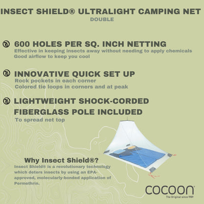 Insect Shield® Camping Net Ultralight Double