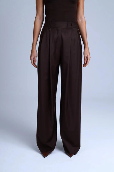 Broadway 3-Piece Monica Tailored Virgin Wool Suit in Dark Coffee