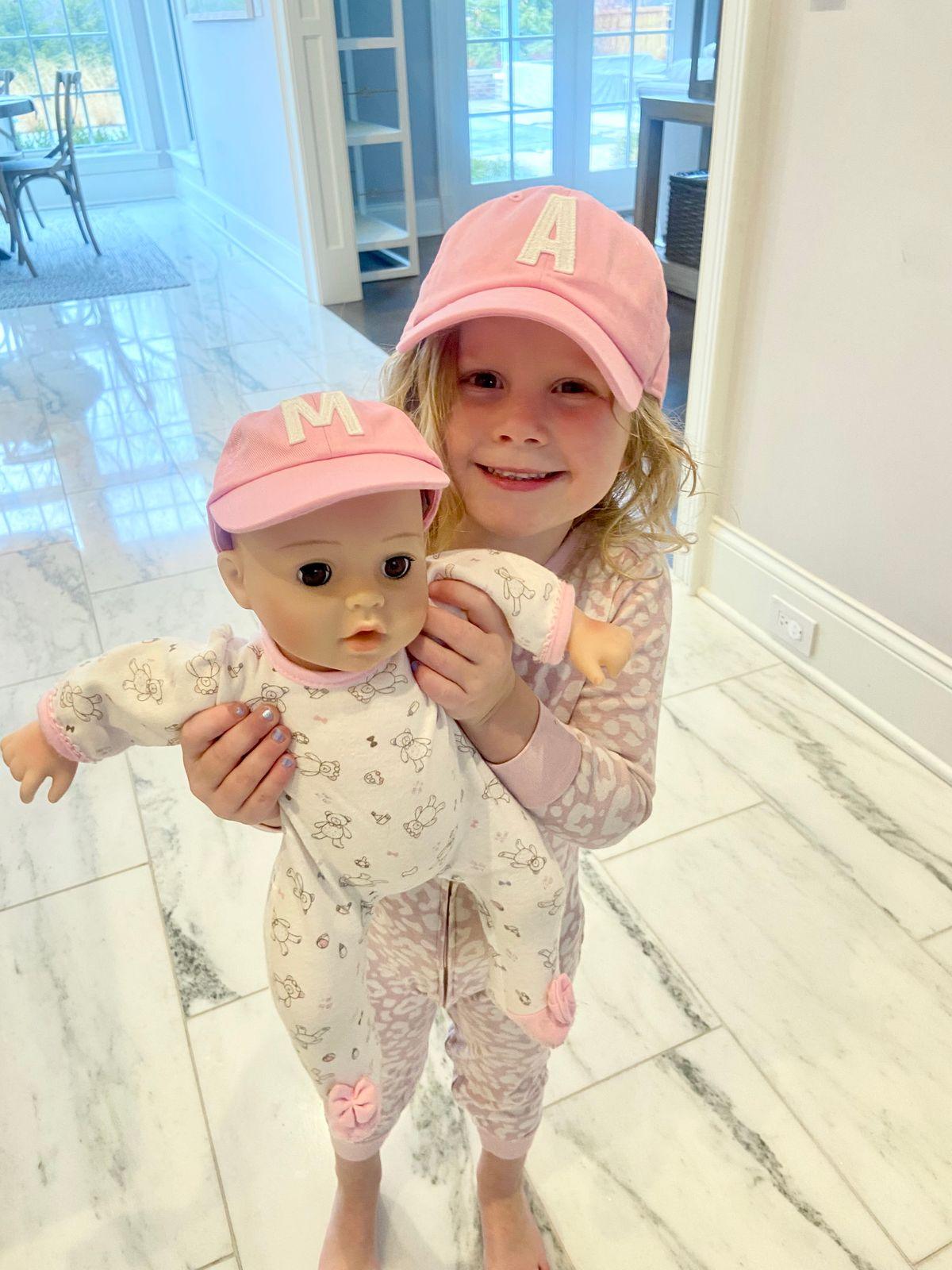 Light Pink Letter Baseball Hat