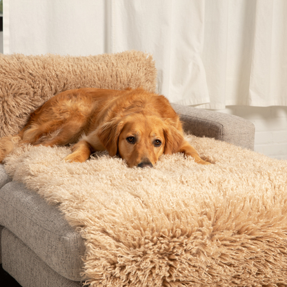 PupProtector™ Luxe Waterproof Bed Runner - Plush Sheep Tan