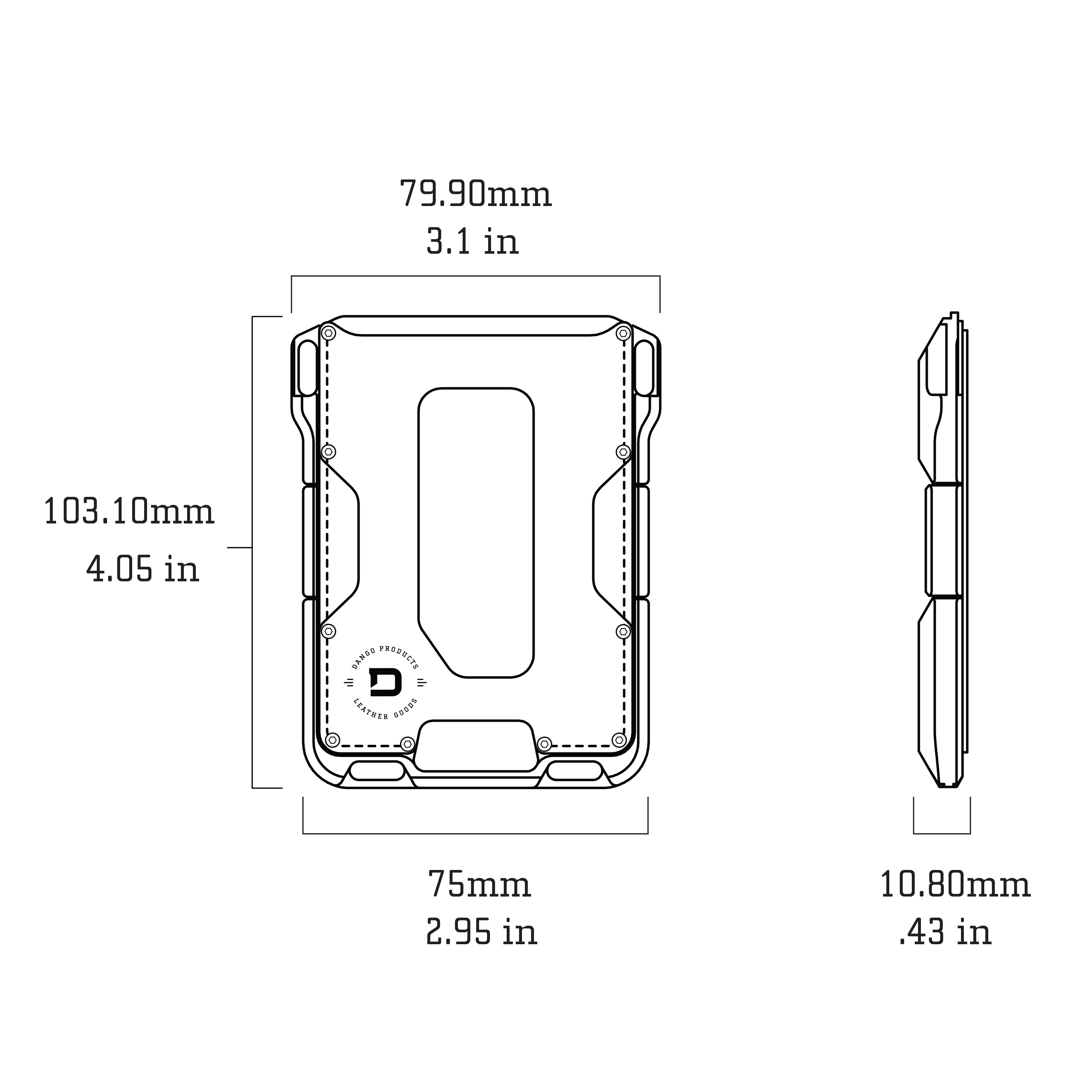 M1 MAVERICK™ WALLET - SINGLE POCKET LEATHER - SPECIAL OFFER!