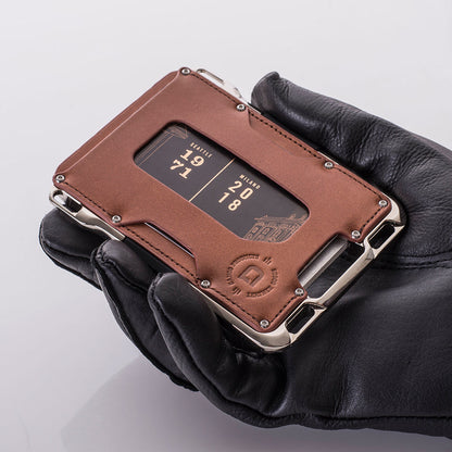 M2 MAVERICK™ WALLET - NICKEL PLATED - HAND POLISHED - SINGLE POCKET LEATHER