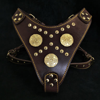 The "Maximus" Dog Harness. Brown