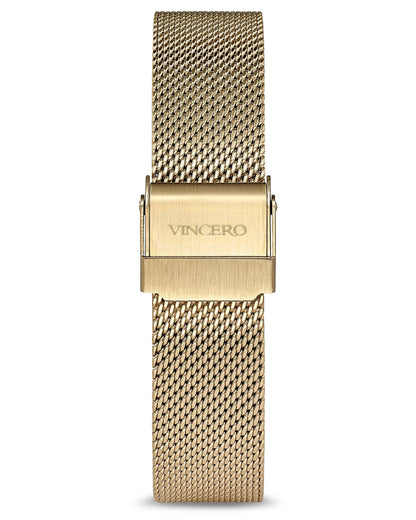 Eros Mesh Petite Women's Watch - Gold + Satin