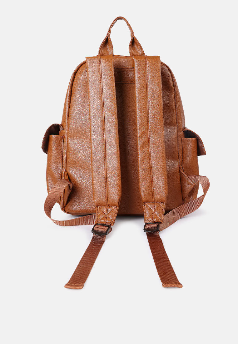 Vegan Leather Mini Backpack