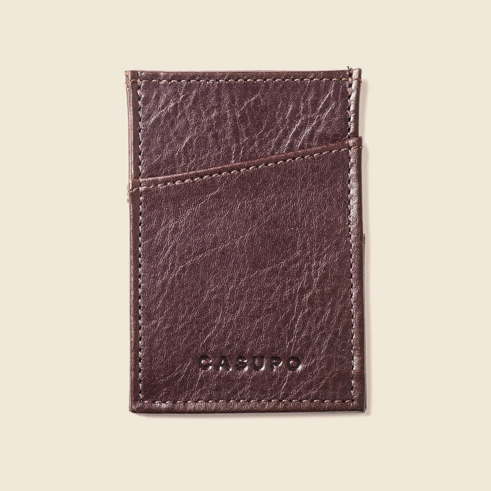 Minimalist Card Holder Wallet - Brown