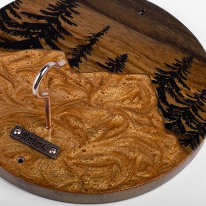 Mountain Acacia Wood Hook and Ring Toss Game
