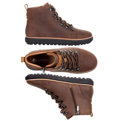 Charlie High-Top Grounding Shoes • Brown Leather