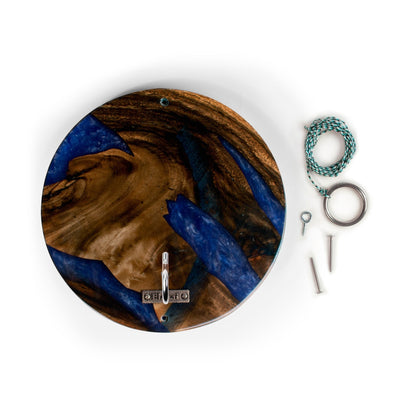 Ocean Acacia Wood Hook and Ring Toss Game