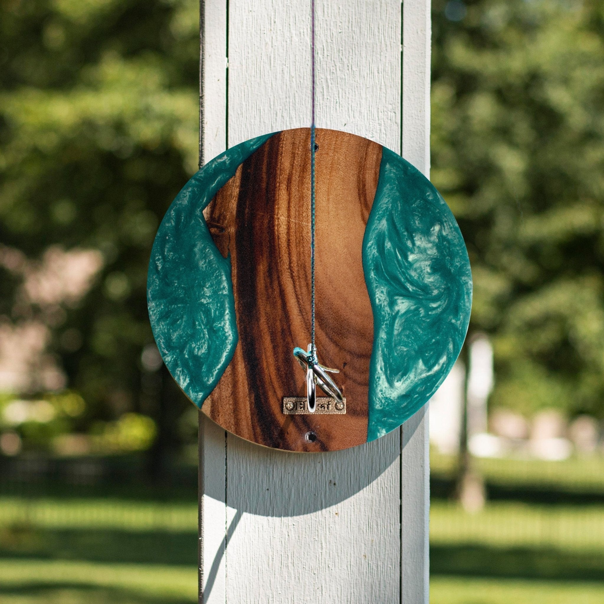 Ocean Acacia Wood Hook and Ring Toss Game