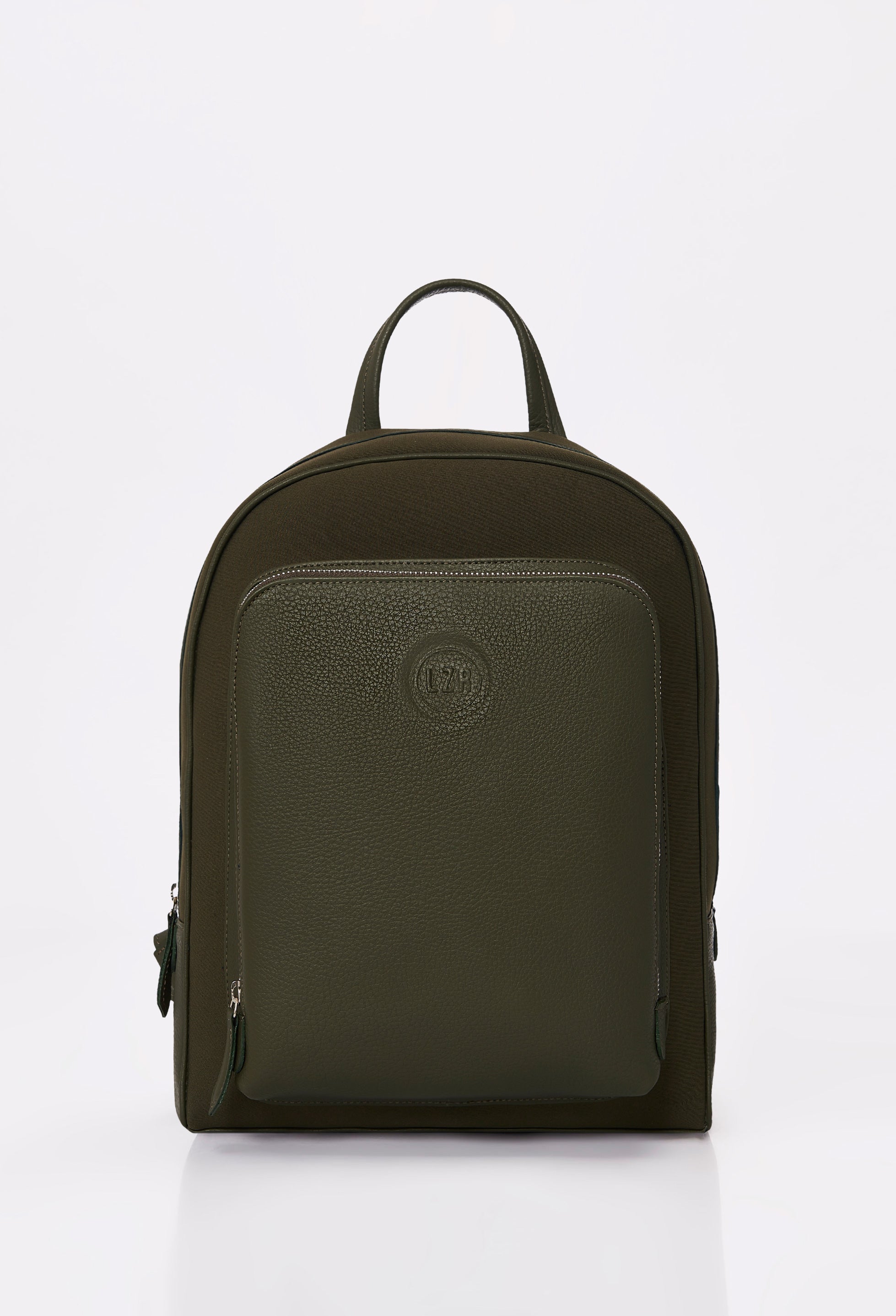 Olive Everyday Neoprene & Leather Backpack