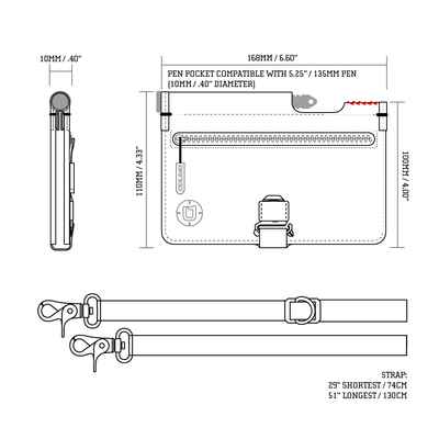 P02 PIONEER™ Travel Wallet with Pen & Notebook