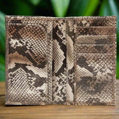 Leather Snakeskin Passport Holder