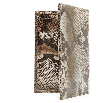 Leather Snakeskin Passport Holder