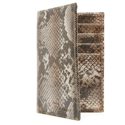 Leather Snakeskin Passport Holder