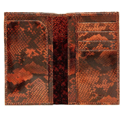 Leather Snakeskin Passport Holder