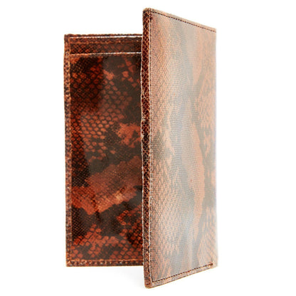 Leather Snakeskin Passport Holder