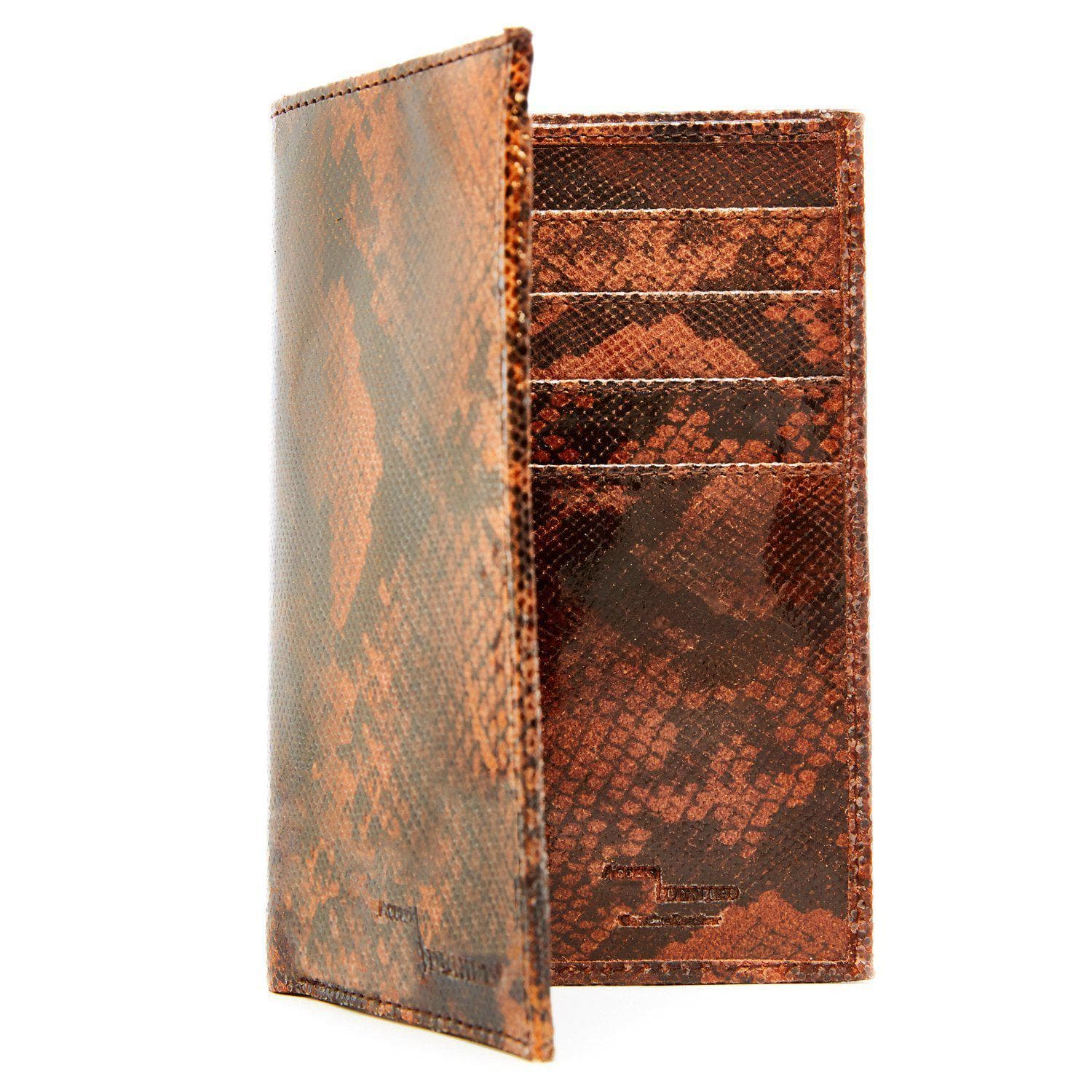 Leather Snakeskin Passport Holder